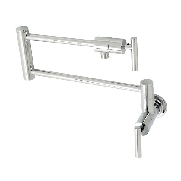 KS4101CML Manhattan Wall Mount Pot Filler, Polished Chrome